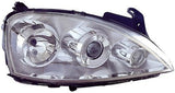 Vauxhall Corsa 3 Door Hatchback 2003-2006 Headlamp Halogen Projector Type With Twin Reflector Driver Side R