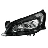 Vauxhall Astra 5 Door Estate 2012-2016 Headlamp Halogen H7 With Halogen Daytime Running Lamp (Incudes Motor) Not Elite, SE, Sport, SRI or SXI Models Chrome Passenger Side L