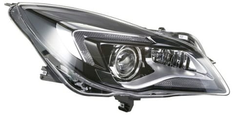 Vauxhall Insignia Saloon 2013-2014 Headlamp Bi-Xenon Adaptive Type With LED Daytime Running Lamp Black Driver Side R