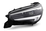 Vauxhall Corsa 5 Door Hatchback 2020-2023 Headlamp LED Matrix With LED Daytime Running Lamp Passenger Side L