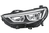 Vauxhall Insignia Hatchback 2017-2020 Headlamp Halogen Type With Clear LED Daytime Running Lamp Passenger Side L
