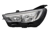 Vauxhall Grandland X Estate 2017-2022 Headlamp Halogen Type With LED Daytime Running Lamp Passenger Side L