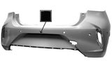Vauxhall Corsa 5 Door Hatchback 2019-2023 Rear Bumper With 4 Sensor Holes With 2 Park Assist Holes With Camera Hole (Fits GS-Line & SRi & Ultimate Models Only) Primed