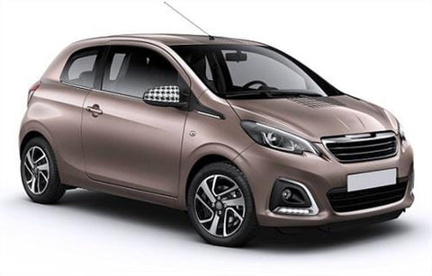 Peugeot 108 3 Door Hatchback 2014-2021 Door Mirror Cover Black Driver Side R