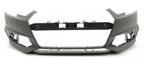 Audi A4 Saloon 2015-2018 Front Bumper No Wash Jet Holes With Sensor Holes Primed