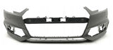 Audi A4 Saloon 2015-2018 Front Bumper With Wash Jet Holes With Sensor Holes Primed