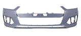 Audi A5 Cabriolet 2017-2020 Front Bumper With Wash Jet Template With Sensor Holes Primed
