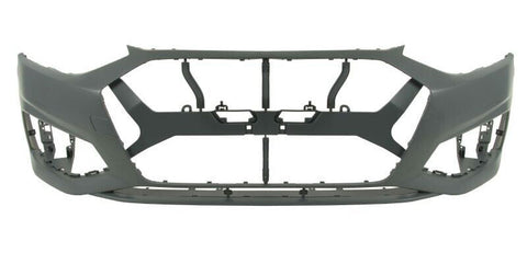 Audi A4 Estate 2019-2024 Front Bumper With Templates to Drill Wash Jet Holes and 4 Sensor Holes (Standard Models) Primed