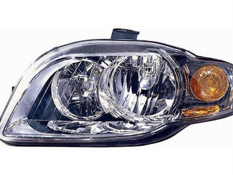 Audi A4 Estate 2005-2008 Headlamp Halogen Version With Amber Indicator Passenger Side L