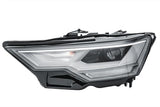 Audi A6 Saloon 2018-2025 Headlamp LED Type With No Cornering Lamp Passenger Side L