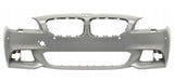 BMW 5 Series Saloon 2010-2013 Front Bumper With Wash Jet & Sensor Holes - Primed (M-Sport Models)
