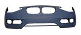 BMW 1 Series 3 Door Hatchback 2012-2015 Front Bumper No Wash Jet Holes or Sensor Holes - Primed (Sport/Urban Models)