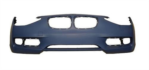 BMW 1 Series 3 Door Hatchback 2012-2015 Front Bumper No Wash Jet Holes or Sensor Holes - Primed (Standard Models)
