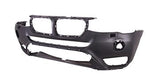 BMW X3 Estate 2014-2017 Front Bumper With Wash Jet Holes With Sensor Holes No Camera Hole Primed