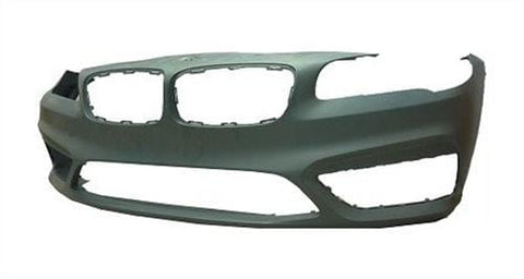 BMW 2 Series Active Tourer Hatchback 2014-2018 Front Bumper No Sensor Holes No Park Assist Holes (All Models - Except M-Sport) Primed