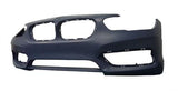 BMW 1 Series 5 Door Hatchback 2015-2019 Front Bumper No Wash Jet or Sensor Holes - Primed (Standard Models)