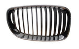 BMW 1 Series 5 Door Hatchback 2007-2011 Front Grille Black Slats With Chrome Surround (Standard Models) Driver Side R
