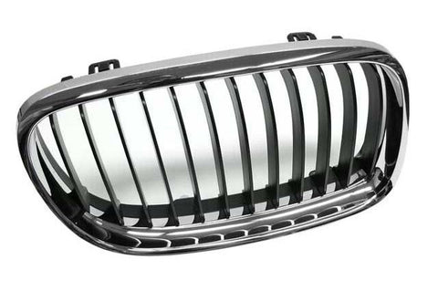 BMW 3 Series 4 Door Saloon 2008-2012 Front Grille Black Slats With Chrome Surround Driver Side R