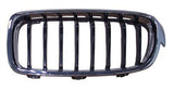 BMW 3 Series 4 Door Saloon 2012-2015 Front Grille Black Slats With Chrome Surround (Sport Models) Passenger Side L
