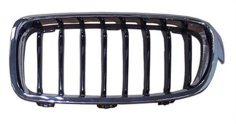 BMW 3 Series 4 Door Saloon 2015-2019- Front Grille Black Slats With Chrome Surround (Sport Models) Passenger Side L