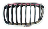 BMW 1 Series 3 Door Hatchback 2012-2015 Front Grille Black Slats With Chrome Surround (Sport Models) Passenger Side L