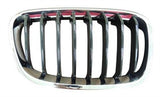 BMW 1 Series 5 Door Hatchback 2011-2015 Front Grille Black Slats With Chrome Surround (Sport Models) Driver Side R