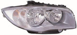 BMW 1 Series 5 Door Hatchback 2004-2007 Headlamp Halogen Version Driver Side R