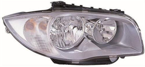 BMW 1 Series 5 Door Hatchback 2004-2007 Headlamp Halogen Version Driver Side R