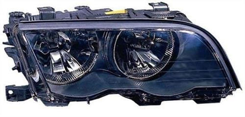 BMW 3 Series Estate 1999-2002 Headlamp Halogen Type Black Driver Side R