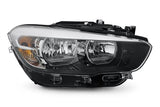 BMW 1 Series 5 Door Hatchback 2015-2019 Headlamp Halogen With LED Daytime Running Lamp Black Driver Side R