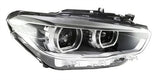 BMW 1 Series 3 Door Hatchback 2015-2019 Headlamp LED With LED Daytime Running Lamp Black Driver Side R