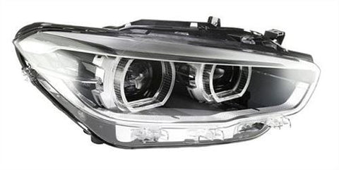BMW 1 Series 3 Door Hatchback 2015-2019 Headlamp LED With LED Daytime Running Lamp Black Driver Side R