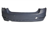 BMW 3 Series 4 Door Saloon 2012-2015 Rear Bumper With Sensor Holes Luxury & Modern & Sport Models - Except 330D Primed