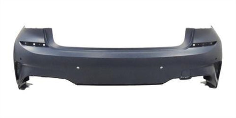 BMW 3 Series 4 Door Saloon 2019-2023- Rear Bumper With Sensor Holes - No Park Assist - Primed (M-Sport Models) 