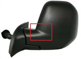 Peugeot Partner Van 2008-2012 Door Mirror Manual Type With Black Cover Passenger Side L