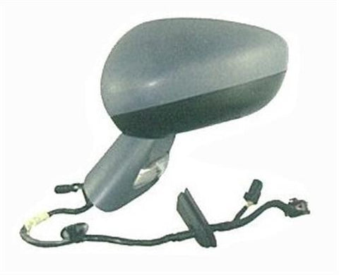 Citroen C3 5 Door Hatchback 2010-2013 Door Mirror Electric Heated Manual Fold Type With Primed Cover (Black Base) Passenger Side L