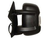 Vauxhall Movano Van 2022-2024 Door Mirror Electric Heated Manual Fold Short Arm - No Temperature Sensor With Black Cover Passenger Side L