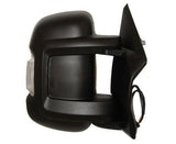 Vauxhall Movano Van 2022-2024 Door Mirror Electric Heated Manual Fold Short Arm - No Temperature Sensor With Black Cover Driver Side R