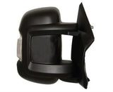 Peugeot Boxer Van 2006-2014 Door Mirror Manual Exterior Adjust Type With Black Cover - No Temp Sensor (Short Arm) Driver Side R