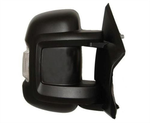Peugeot Boxer Van 2006-2014 Door Mirror Manual Exterior Adjust Type With Black Cover - No Temp Sensor (Short Arm) Driver Side R