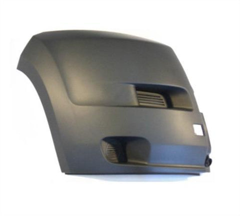 Peugeot Boxer Van 2006-2014 Front Bumper Corner No Lamp Holes - Grey (No Wheel Arch Trim Holes) Driver Side R