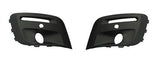 Peugeot Partner Van 2015-2018- Front Bumper Grille Outer Section Set - With Lamp Holes - With Sensor Holes - Black 