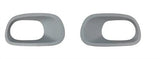 Citroen C3 5 Door Hatchback 2017-2020 Front Bumper Grille Outer Section With Lamp Hole Primed - 2 Piece Set 