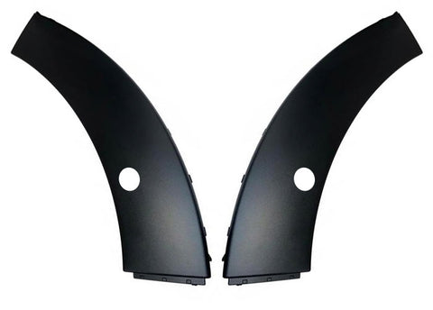Citroen C3 5 Door Hatchback 2017-2020 Front Bumper Trim Wheel Arch Section With Sensor Hole Textured - 2 Piece Set 