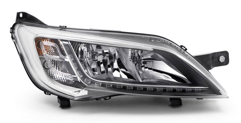 Citroen Relay Van 2014-2017 Headlamp With LED Daytime Running Lamps Chrome Driver Side R
