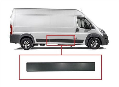 Peugeot Boxer Van 2006-2014 Side Panel Trim Sliding Door Section Long Wheel Base Models Driver Side R - Textured