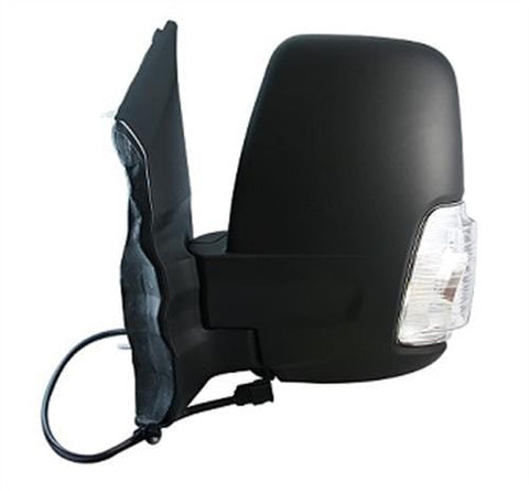 Ford Transit Van 2014-2019- Door Mirror Electric Heated Manual Fold Type With Black Cover (Clear Indicator) Passenger Side L
