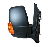 Ford Transit Van 2014-2019- Door Mirror Electric Heated Manual Fold Type With Black Cover (Amber Indicator) Driver Side R