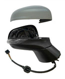 Ford Fiesta 5 Door Hatchback 2022-2024 Door Mirror Electric Heated Manual Fold No Foot Lamp With Primed Cover Driver Side R