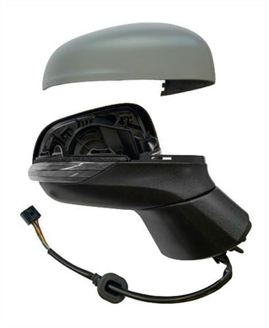 Ford Fiesta 3 Door Hatchback 2022-2024 Door Mirror Electric Heated Manual Fold No Foot Lamp With Primed Cover Driver Side R